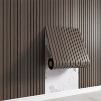 3D Self-adhesive Wall Panels with Realistic Wood Appearance - Wallvera-Dark brown-1 roll-State of Style
