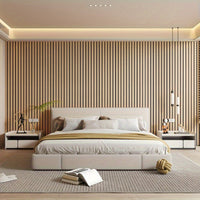 3D Self-adhesive Wall Panels with Realistic Wood Appearance - Wallvera-Light brown-1 roll-State of Style