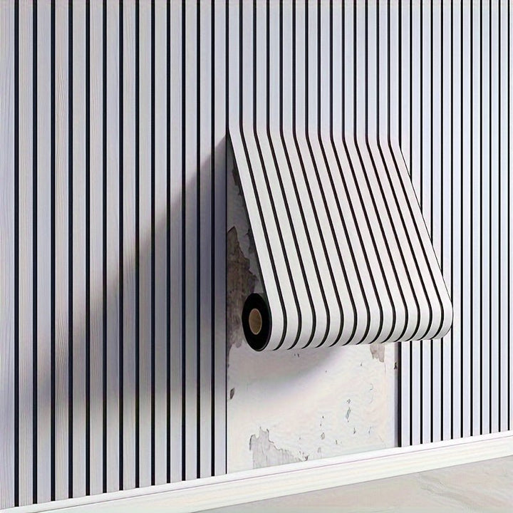 3D Self-adhesive Wall Panels with Realistic Wood Appearance - Wallvera-White-1 roll-State of Style