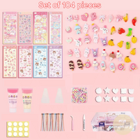 3D Sticker Design Set - StickerFun Creation Set-Set of 93 + FREE Storage Box-State of Style