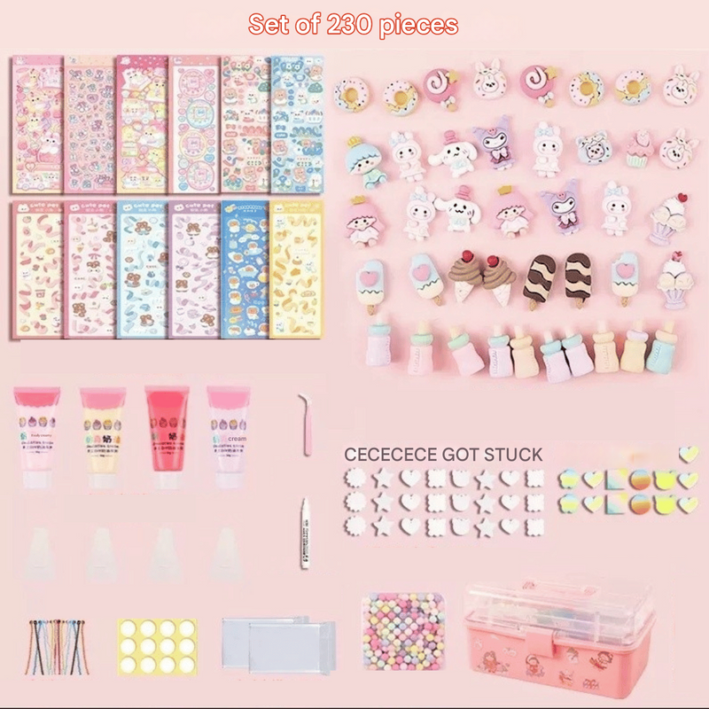 3D Sticker Design Set - StickerFun Creation Set-Set of 93 + FREE Storage Box-State of Style