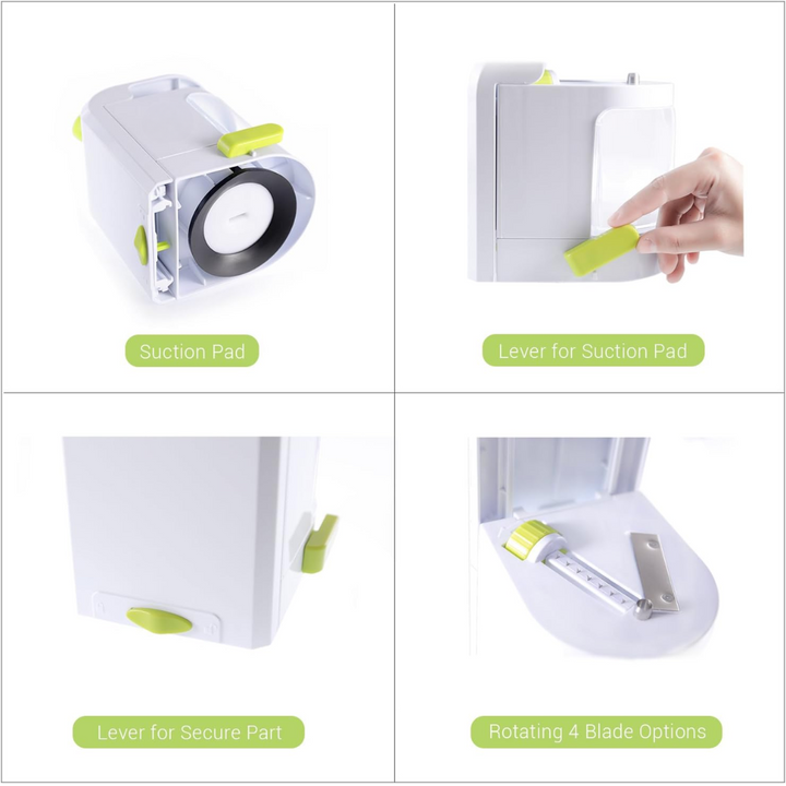 4-in-1 Heavy Vegetable Spiralizer with Strong Suction Cup-State of Style