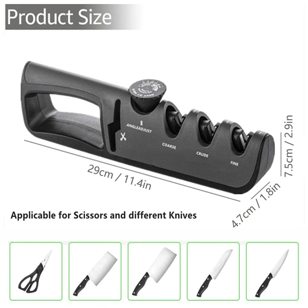 4-in-1 Professional Knife Sharpener (Buy 1, Get 1 Free) - EdgeSharp-Red-State of Style