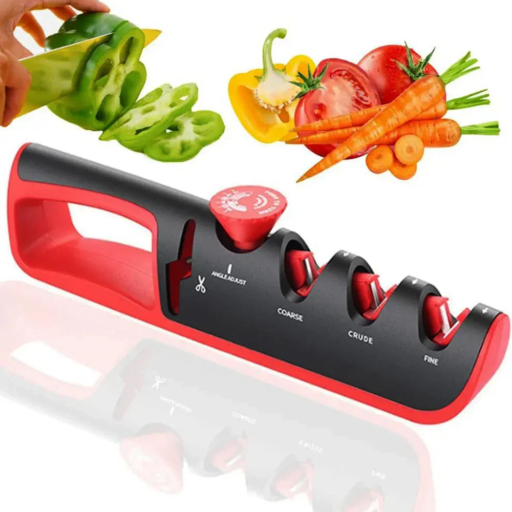 4-in-1 Professional Knife Sharpener (Buy 1, Get 1 Free) - EdgeSharp-Red-State of Style