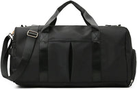 Compact Waterproof Gym Duffel with Shoe & Wet Pocket – Unisex Sports Travel Bag