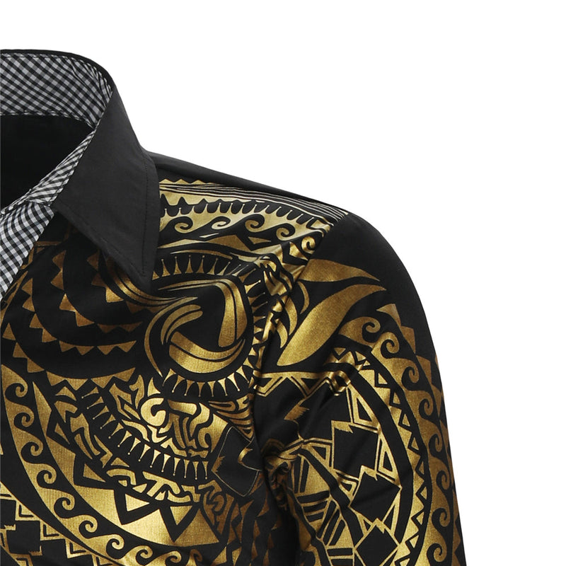 Men's shirt with golden details – Darius