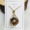 Iris Small Natural Crystal Pendant Necklace