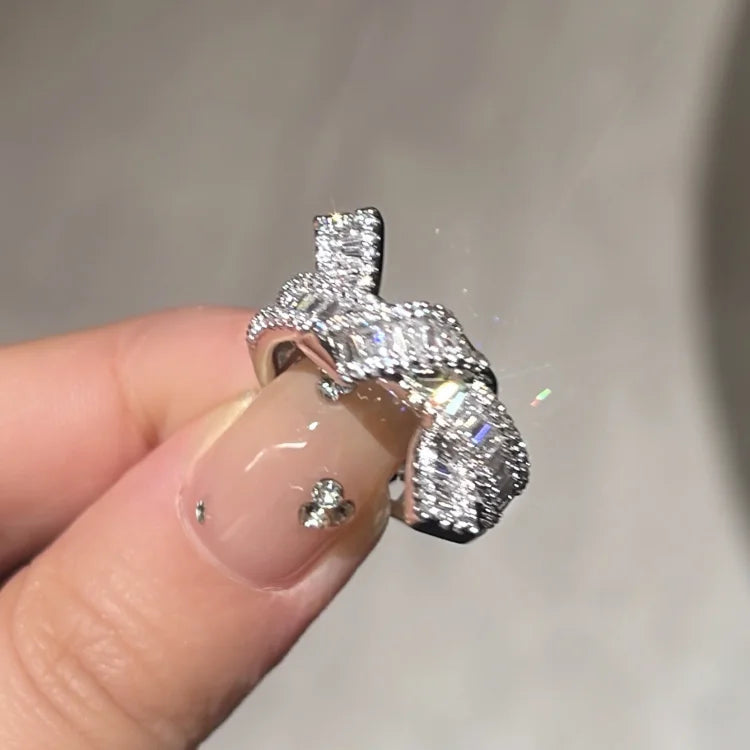 Adjustable Diamond Knot Ring - Serena