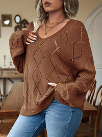 Women's Oversized Knit Sweater in Plus Size – Marietta