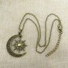 Vintage Sun and Moon Necklace