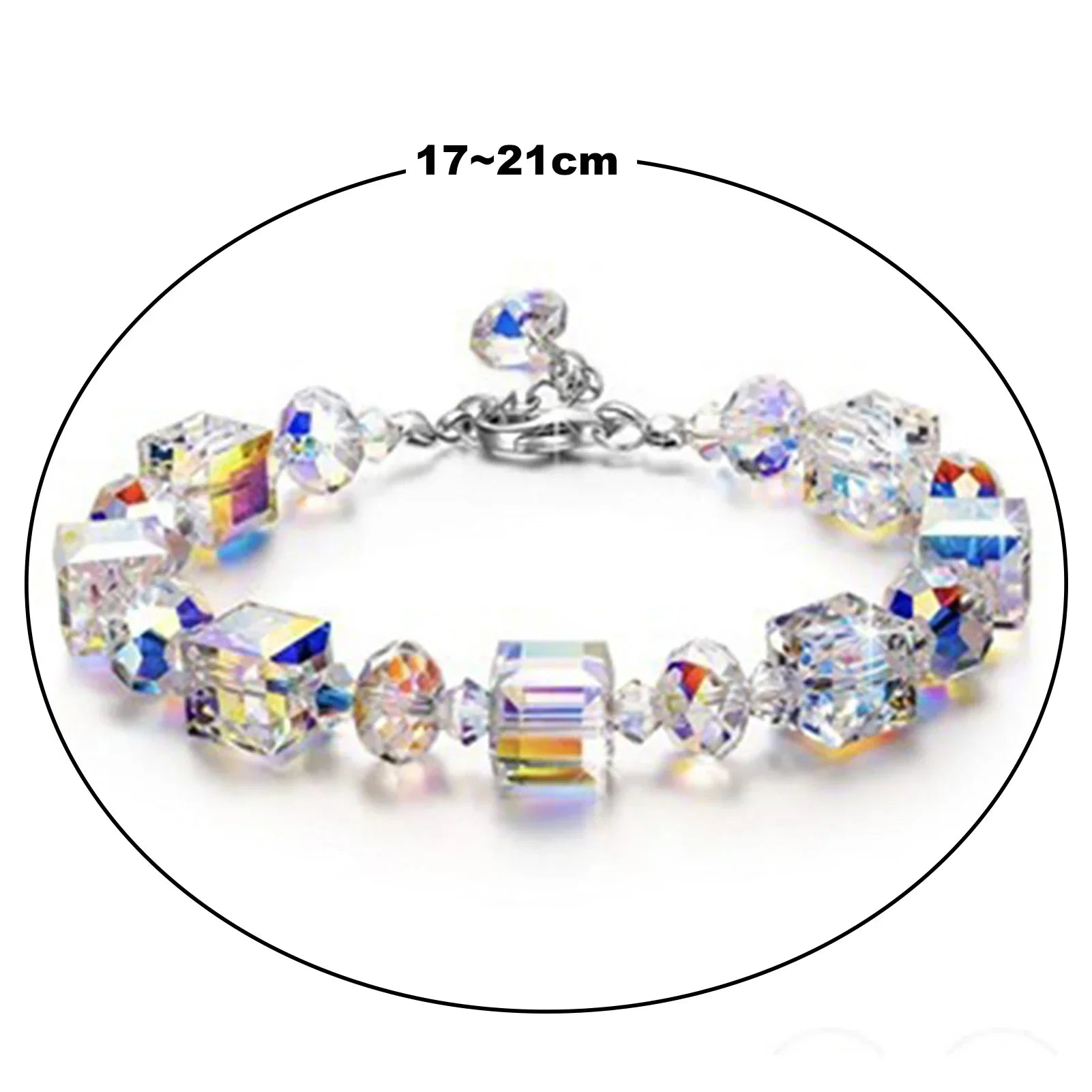 Versatile Cubic Crystal Bracelet