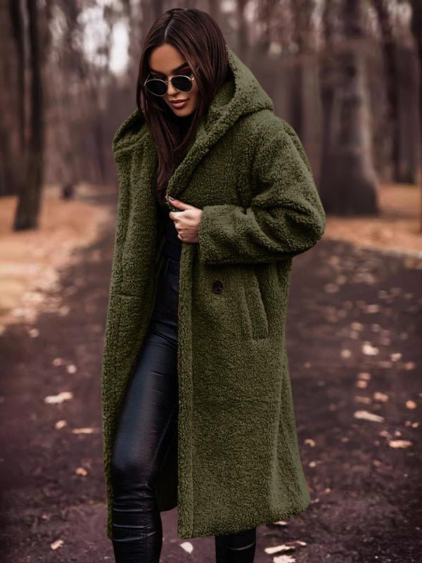 Women's trench coat with belt & double-breasted fastening – Clara
