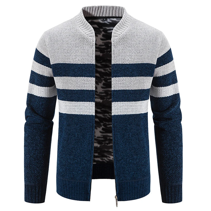 Men's Striped Autumn Cardigan – Tobias