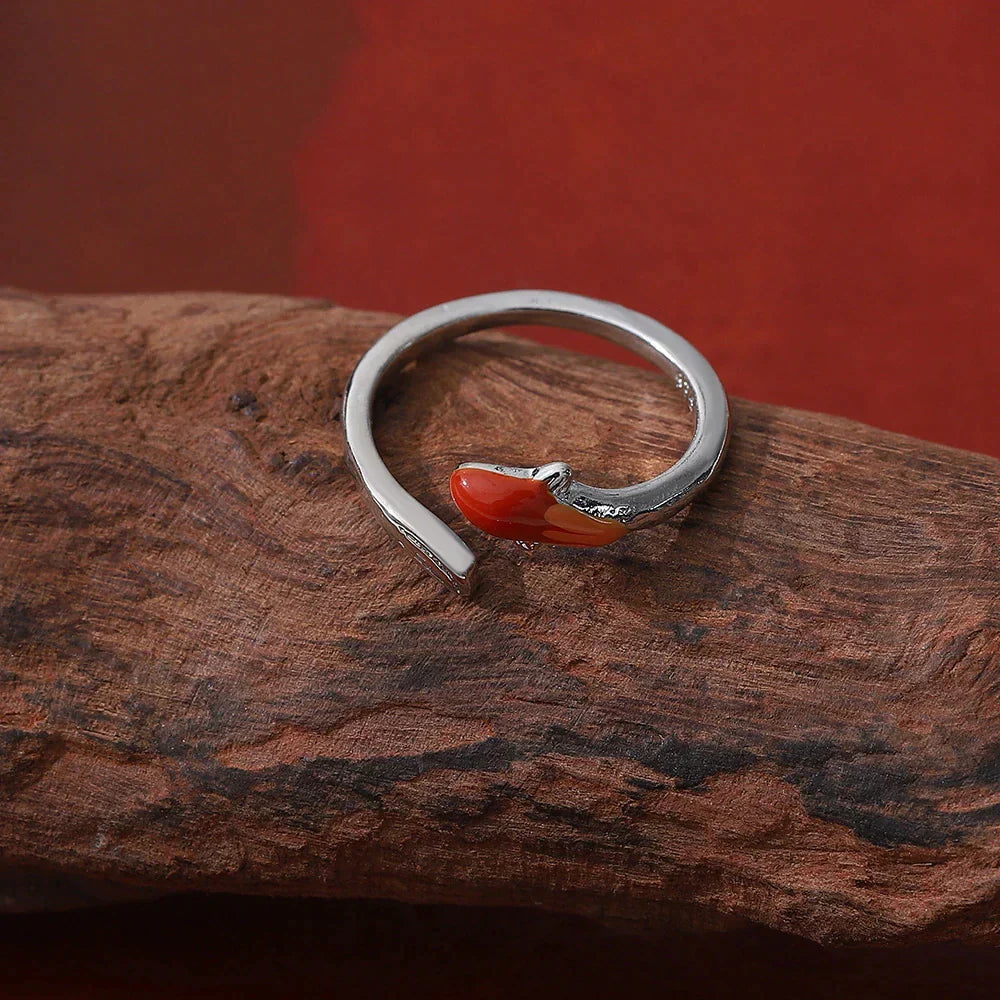 Lucky Red Koi Fish Ring | Elegant Women's Jewellery