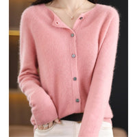 Ladies' Round Neck Cardigan – Amalia Autumn Enchantment