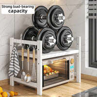 Kitchen Microwave Shelf Multi-Layer Condiment Organiser Rust-Resistant – CookRack