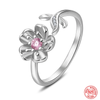 Adjustable Flower Ring | 925 Sterling Silver