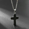 Natural Gemstone Cross Necklace - Seraphina