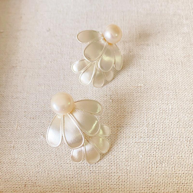 Double Layered Petal Earrings - Lunara