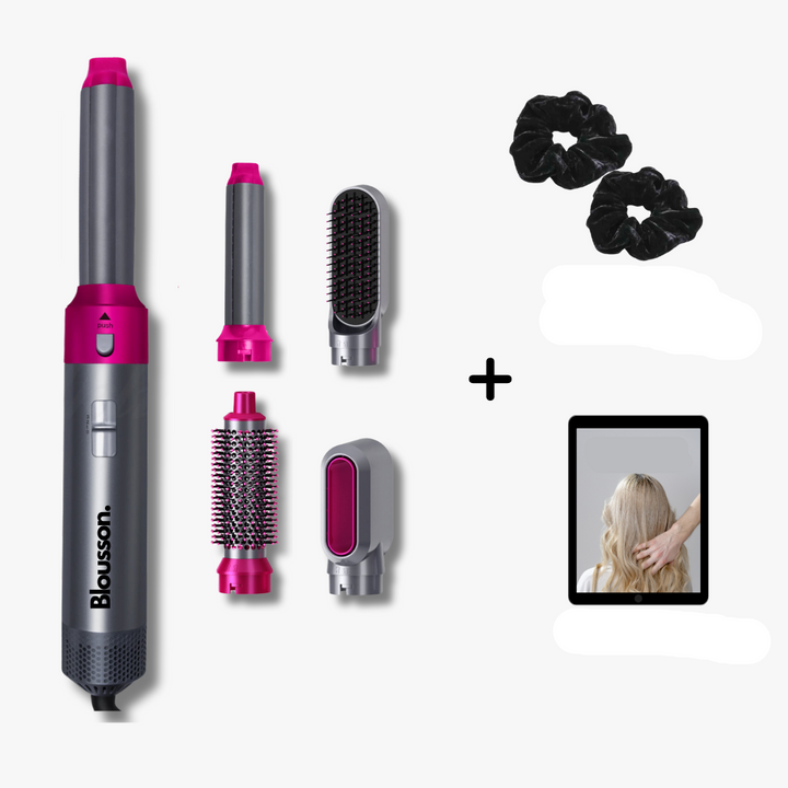 5-in-1 Air-Directed Hair Styler – Aeréa-Grey Pink-State of Style