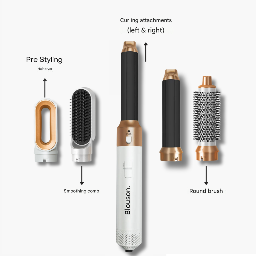 5-in-1 Air-Directed Hair Styler – Aeréa-White Gold-State of Style