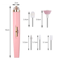 5-IN-1 ELECTRIC NAIL POLISHER – PORTABLE MANICURE TOOL WITH LIGHT-Pink-State of Style