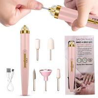 5-IN-1 ELEKTRISCH NAGEL POLIJSTAPPARAAT – DRAAGBARE MANICURE TOOL MET LICHT-Roze-State of Style
