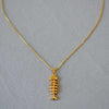 Gold Herringbone Necklace - Noelle