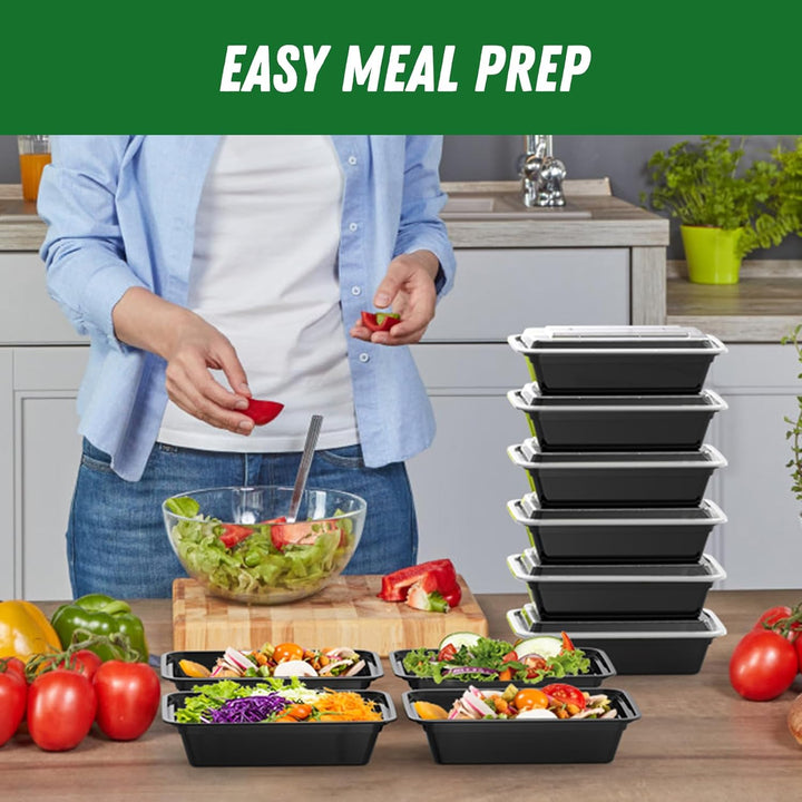 50-Pack Reusable Meal Prep Containers with Lid, Leakproof-700 ml-State of Style