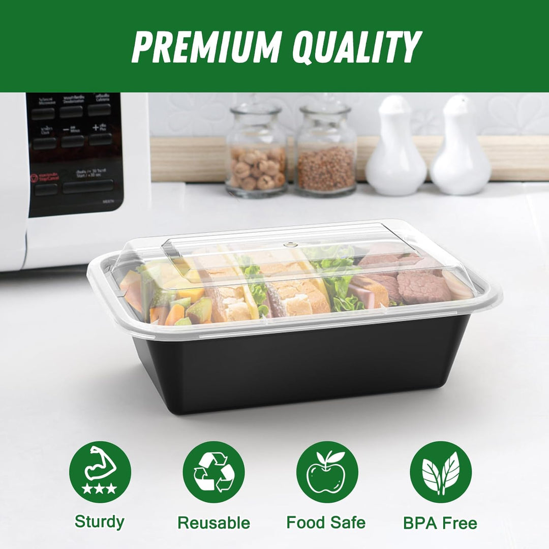 50-Piece Meal Prep Containers with Lids - SealMate-State of Style
