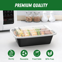 50-Piece Meal Prep Containers with Lids - SealMate-State of Style
