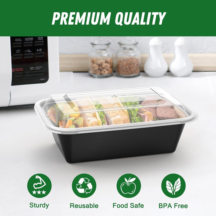 50-Piece Meal Prep Containers with Lids - SealMate-State of Style