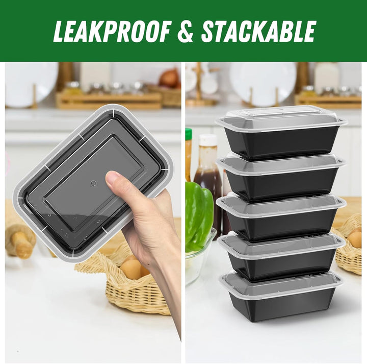 50-Piece Meal Prep Containers with Lids - SealMate-State of Style