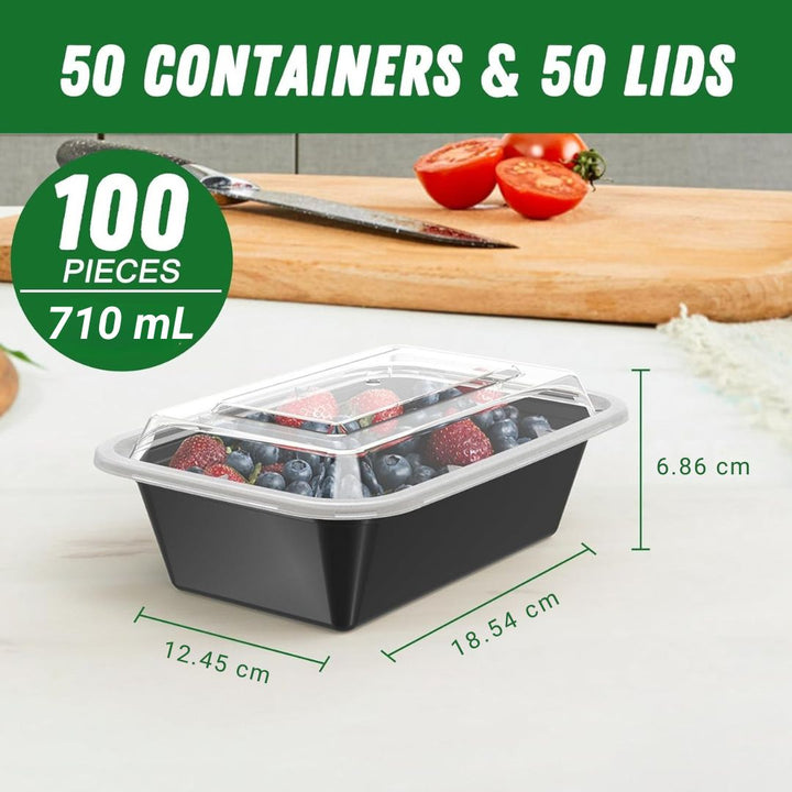 50-Piece Meal Prep Containers with Lids - SealMate-State of Style