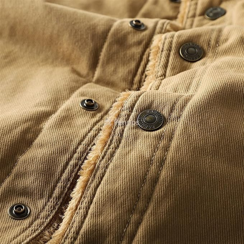 Men's Laid Outdoor Winter Jacket – Lined with Wool Lining – Danny