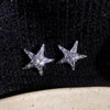 Zirkonia Star Earrings/Ear Cuff - Lyric