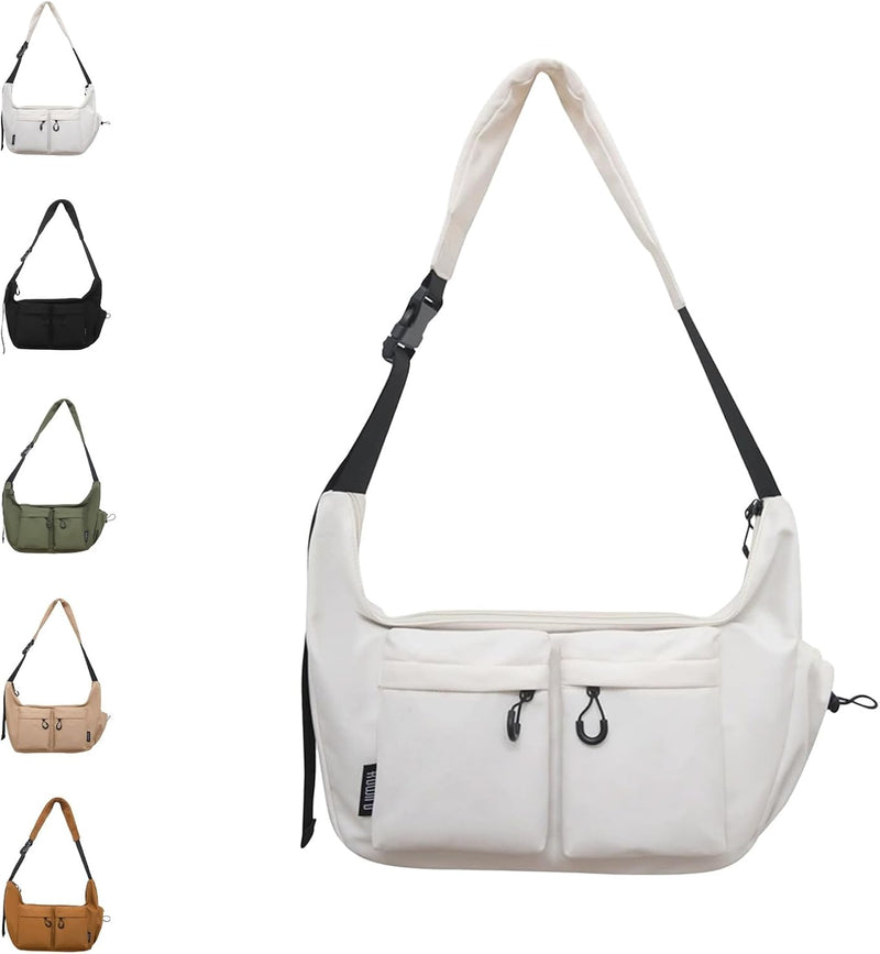 Large Capacity Canvas Crossbody & Messenger Bag – Kaelen