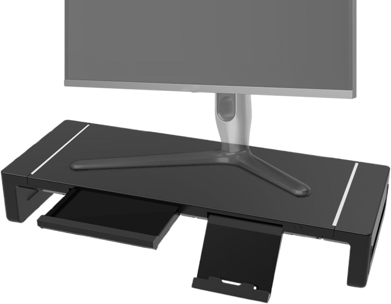 Height Adjustable Monitor Stand with Drawer – Stravon
