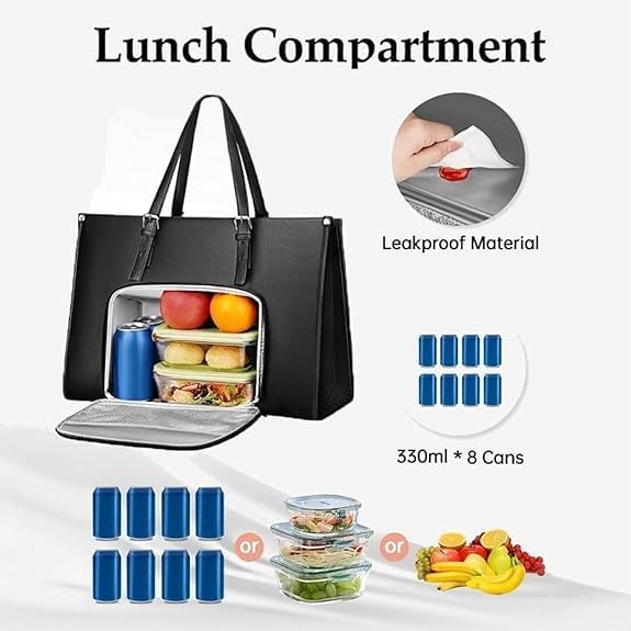 Women’s Insulated Lunch Tote with Laptop Compartment