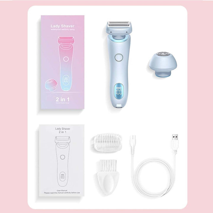 Women’s Electric Shaver with 3 High-Speed Blades and 3D Floating Foil – Nivora