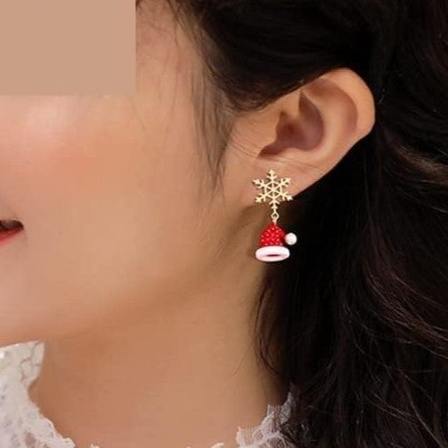 Snowflake Christmas Earrings | Women's Festive Jewellery