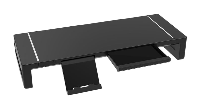 Height Adjustable Monitor Stand with Drawer – Stravon