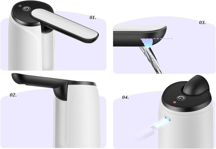 Portable USB Rechargeable Water Dispenser – Hydravo (1+1 FREE)