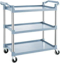 3 Tier Rolling Service Cart with Lockable Wheels – ServePro