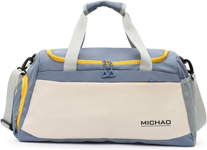 Waterproof Travel Duffel with Shoe Compartment & Wet Pocket – Unisex Gym Bag