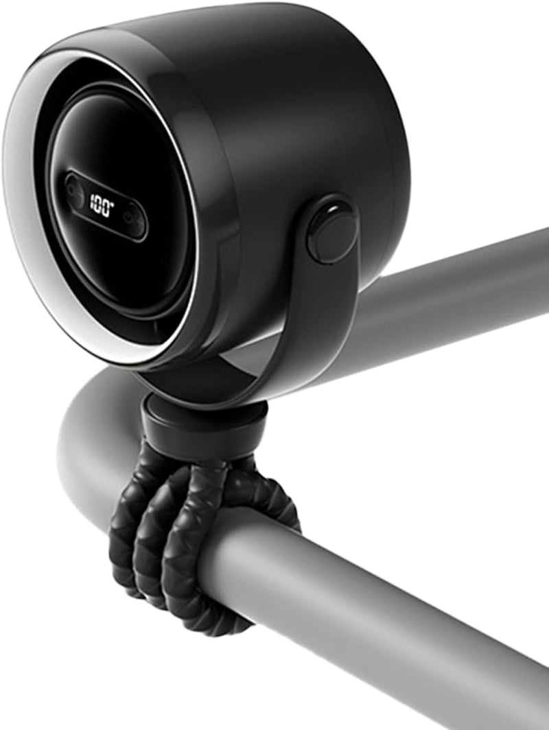 Rechargeable Clip-On Stroller Fan with Night Light 100 Speeds