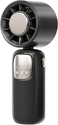 Portable Foldable Handheld Fan with LED Display 100 Speeds
