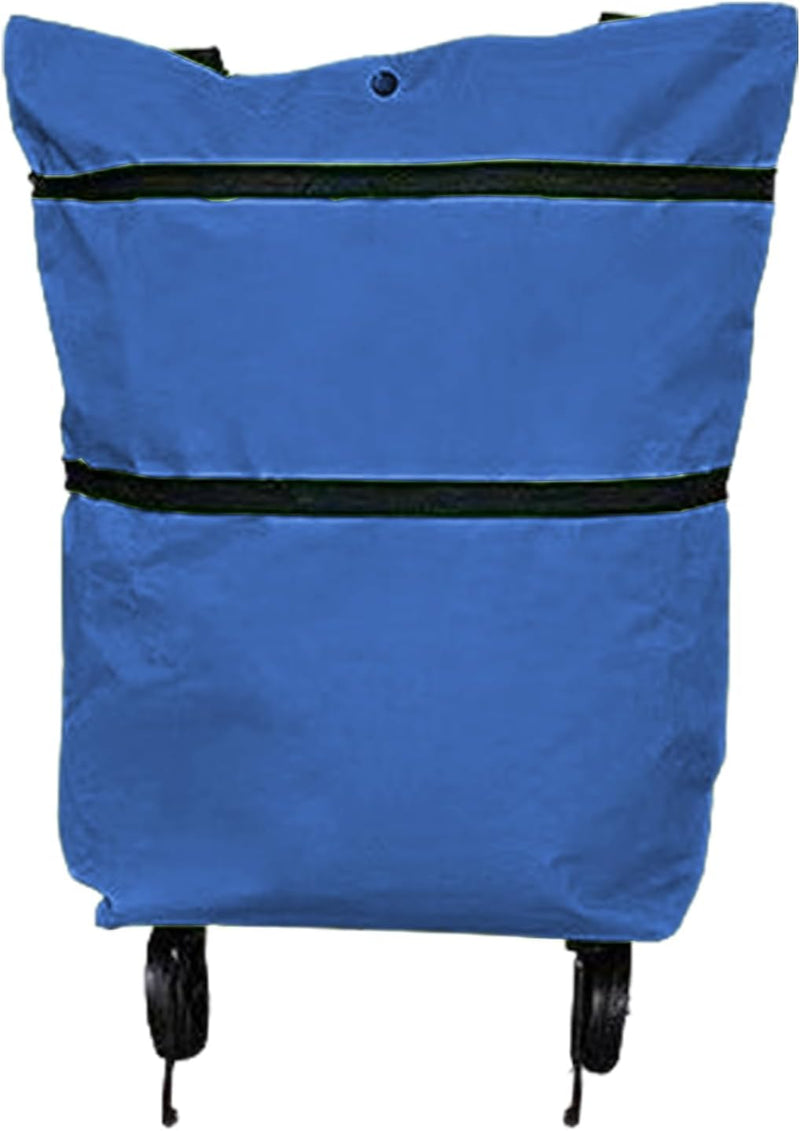 Large Capacity Foldable Shopping Bag with Wheels Reusable Cart Tote (1+1 FREE) – Veytra