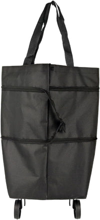 Large Capacity Foldable Shopping Bag with Wheels Reusable Cart Tote (1+1 FREE) – Veytra