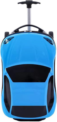 18” Kids Pull-Along Car Suitcase with Retractable Handle
